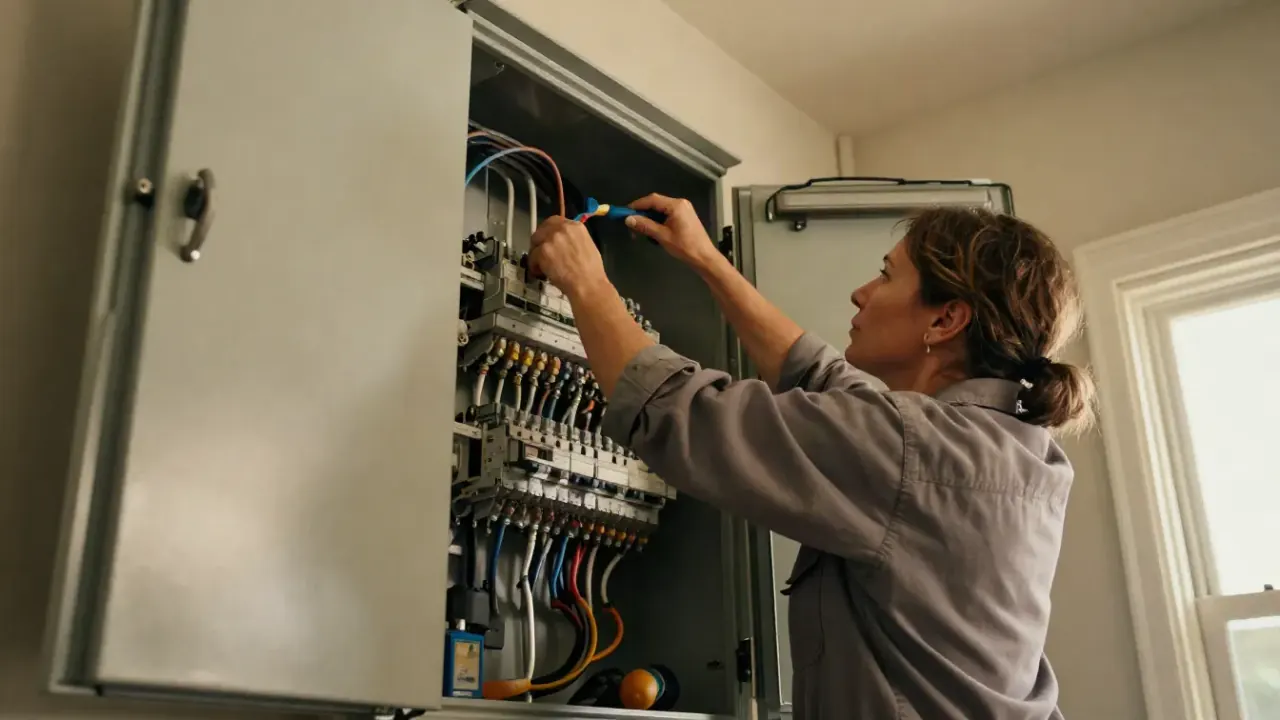100 to 200 Amp Service Upgrade in Woodstock, Georgia: professional performing 100 to 200 Amp Service Upgrade for a